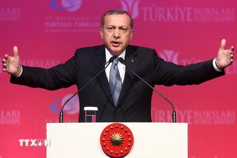  Tổng thống Thổ Nhĩ Kỳ Recep Tayyip Erdogan. (Nguồn: AFP/TTXVN) 