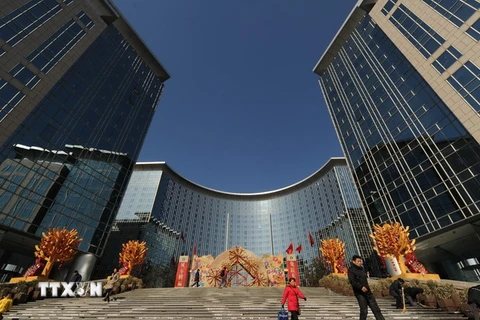 Một trung tâm mua sắm ở thủ đô Bắc Kinh, Trung Quốc. (Nguồn: AFP/TTXVN)