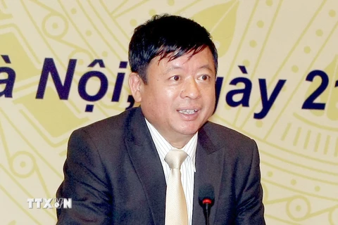 Chủ tịch Hội nhạc sỹ Việt Nam Đỗ Hồng Quân. (Ảnh: Phạm Kiên/TTXVN)