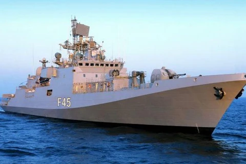 Tàu khu trục tàng hình INS Teg của Hải quân Ấn Độ. (Nguồn: thehindu.com)