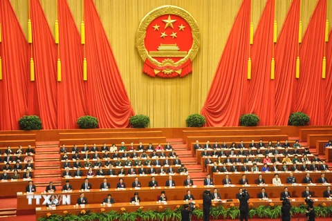 Quang cảnh một phiên họp của Quốc hội Trung Quốc. (Nguồn: TTXVN)