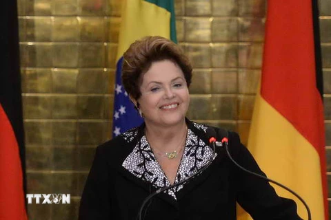 Tổng thống Brazil Dilma Roussef. (Nguồn: AFP/TTXVN)