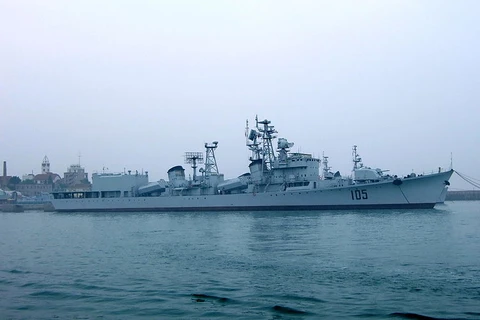 Tàu khu trục Jinan của Trung Quốc. (Nguồn: wikimedia)