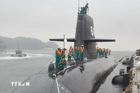 Tàu ngầm lớp Soryu của Nhật Bản. (Nguồn: Kyodo/TTXVN)