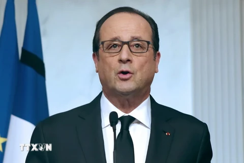 Tổng thống Pháp Francois Hollande. (Nguồn: AFP/TTXVN)