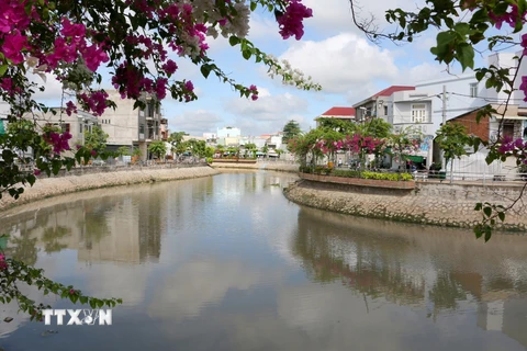 Thành phố Cần Thơ đã đầu tư hàng trăm triệu USD để nâng cấp đô thị. (Ảnh: Duy Khương/TTXVN)