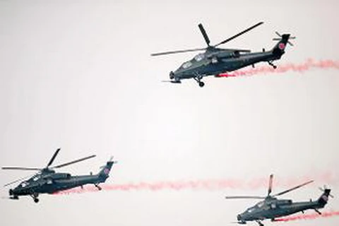 Máy bay trực thăng Z-10 của Trung Quốc. (Nguồn: Reuters)