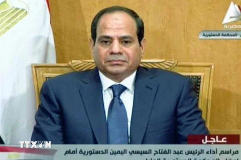 Tổng thống Abdel-Fattah El-Sisi. (Nguồn: AFP/TTXVN)