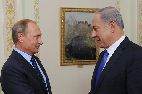 Tổng thống Nga Vladimir Putin và Thủ tướng Israel Benjamin Netanyahu. (Nguồn: sputniknews.com)