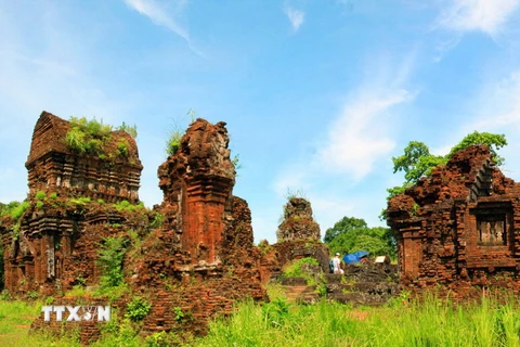 Khu đền tháp trong Di sản Văn hóa Thế giới Mỹ Sơn. (Ảnh: Thế Duyệt/TTXVN)