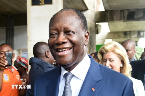 Tổng thống Côte d'Ivoire Alassane Ouattara. (Nguồn: AFP/TTXVN) 