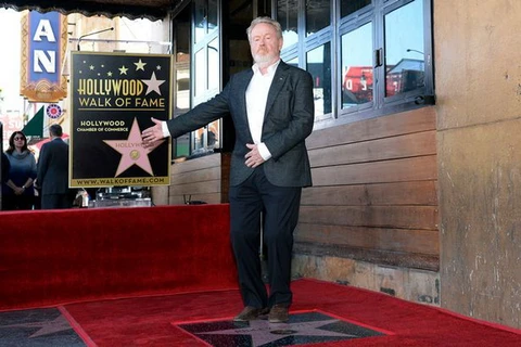 Nhà làm phim 77 tuổi Ridley Scott được vinh danh trên Đại lộ Danh vọng Hollywood. (Nguồn: Getty)
