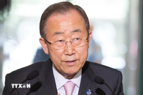 Tổng Thư ký Liên hợp quốc Ban Ki-moon. (Nguồn: THX/TTXVN)