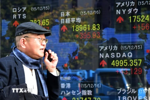 Các chỉ số trên thị trường Tokyo của Nhật Bản. (Nguồn: AFP/TTXVN)