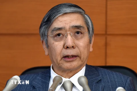 Thống đốc Ngân hàng Trung ương Nhật Bản (BOJ) Haruhiko Kuroda. (Nguồn: AFP/TTXVN) 