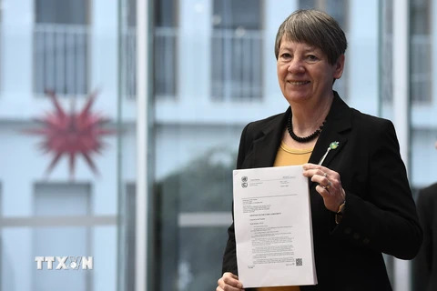 Bộ trưởng Môi trường Đức Barbara Hendricks. (Nguồn: AFP/TTXVN)