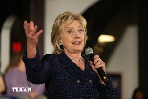 Cựu ngoại trưởng Mỹ Hillary Clinton. (Nguồn: AFP/TTXVN)