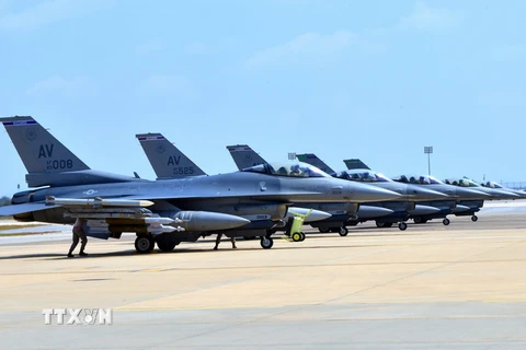 Chiến đấu cơ F-16. (Nguồn: AFP/TTXVN)