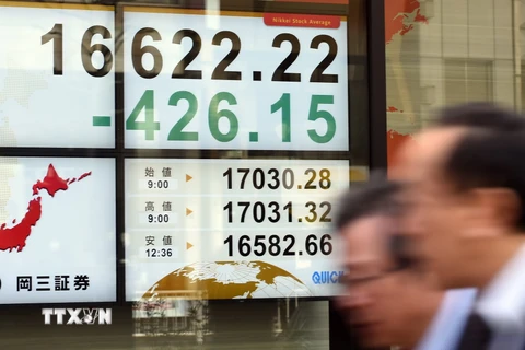 Thị trường chứng khoán Tokyo, Nhật Bản. Ảnh minh họa. (Nguồn: AFP/TTXVN)