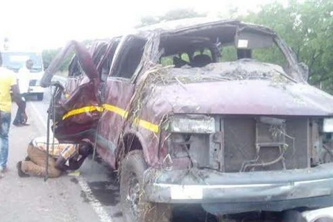 Hiện trường một vụ tai nạn xe buýt tại Ghana. Ảnh minh họa. (Nguồn: Presstv)