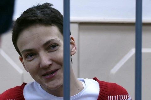 Nữ phi công Nadiya Savchenko đang bị tạm giam ở Nga. (Nguồn: AFP)