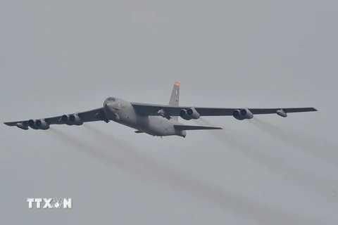 Máy bay ném bom B52 của Mỹ. (Nguồn: AFP/TTXVN)