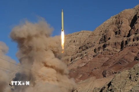 Iran phóng tên lửa đạn đạo hôm 9/3. (Nguồn: AFP/TTXVN)