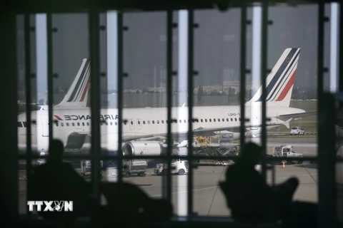 Các máy bay của hãng Air France tại sân bay Orly, gần thủ đô Paris. (Nguồn: AFP/TTXVN)