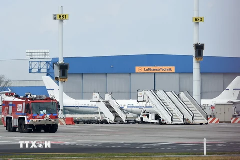 Quang cảnh sân bay Brussels sau vụ tấn công ngày 22/3. (Nguồn: AFP/ TTXVN)