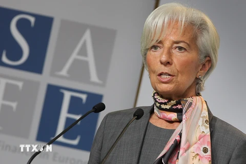  Tổng giám đốc Quỹ tiền tệ quốc tế (IMF) Christine Lagarde. (Nguồn: AFP/TTXVN)