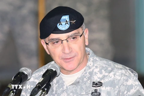 Tướng Lục quân Mỹ Curtis Scaparrotti. (Nguồn: Yonhap/TTXVN)