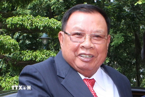 Chủ tịch Lào Bounnhang Vorachith. (Ảnh: Thống Nhất/TTXVN)