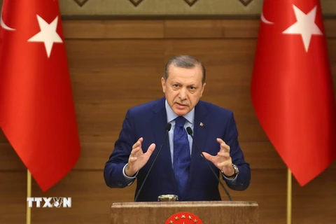 Tổng thống Recep Tayyip Erdogan. (Nguồn: AFP/TTXVN)