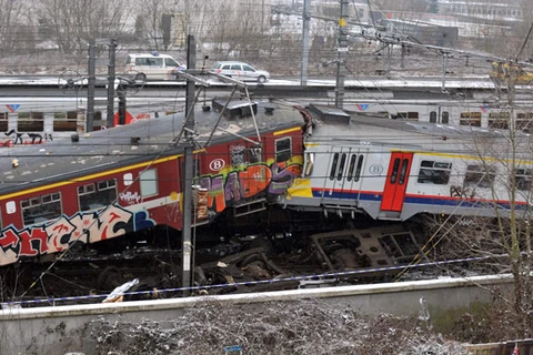Hiện trường một vụ tai nạn tàu hỏa tại Bỉ năm 2010. Ảnh minh họa. (Nguồn: CNN)