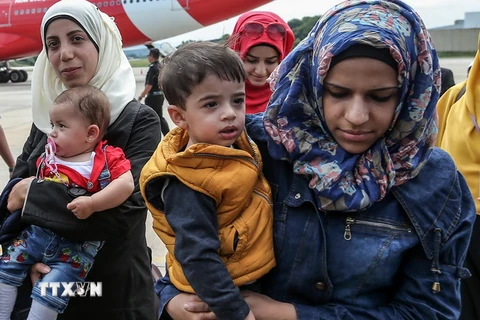 Người tị nạn Syria. (Nguồn: AFP/TTXVN) 