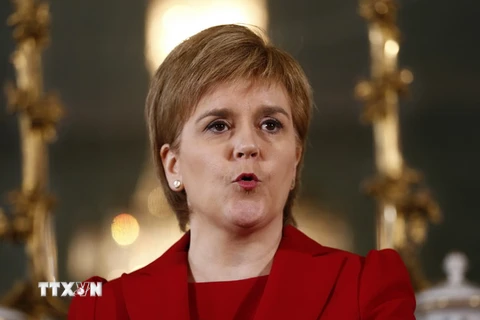 Thủ hiến Scotland Nicola Sturgeon. (Nguồn: THX/TTXVN)