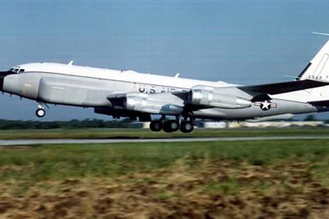 Siêu máy bay do thám RC-135 của Mỹ. (Nguồn: AFP)
