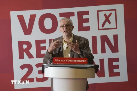 Thủ lĩnh Công đảng Anh Jeremy Corbyn. (Nguồn: EPA/TTXVN)