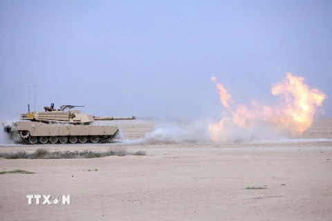 Xe tăng Abrams-M1A1. (Nguồn: AFP/TTXVN)