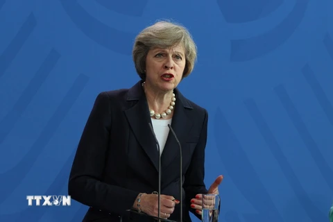 Thủ tướng Anh Theresa May. (Ảnh: Trần Mạnh Hùng/TTXVN)