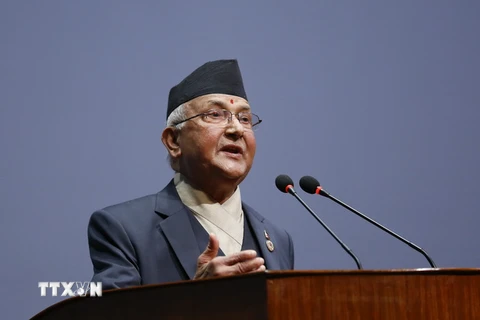 Cựu Thủ tướng Nepal KP Sharma Oli.(Nguồn: EPA/TTXVN)