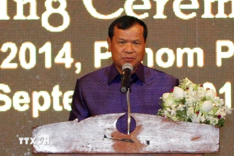 Bộ trưởng Du lịch Campuchia Thong Khon, (Nguồn: THX/TTXVN)