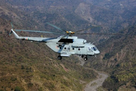 Máy bay trực thăng của Không quân Ấn Độ. (Nguồn: rediff.com)
