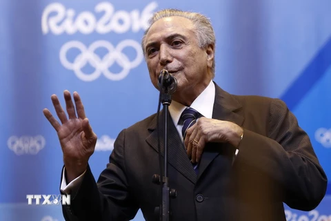 Tổng thống lâm thời Brazil Michel Temer. (Nguồn: AFP/TTXVN) 