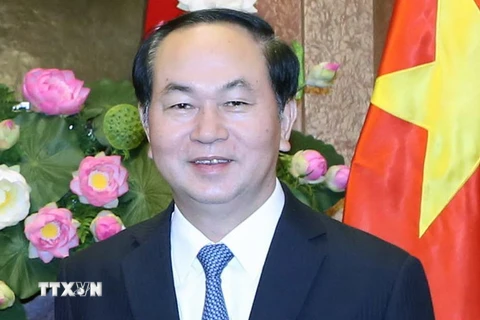 Chủ tịch nước Trần Đại Quang. (Ảnh: Nhan Sáng/TTXVN) 