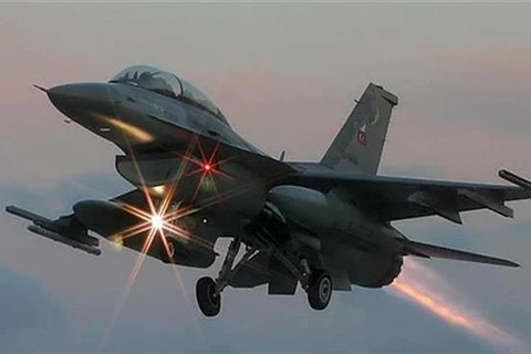 Máy bay chiến đấu F-16 của Không quân Thổ Nhĩ Kỳ. (Nguồn: Press TV)