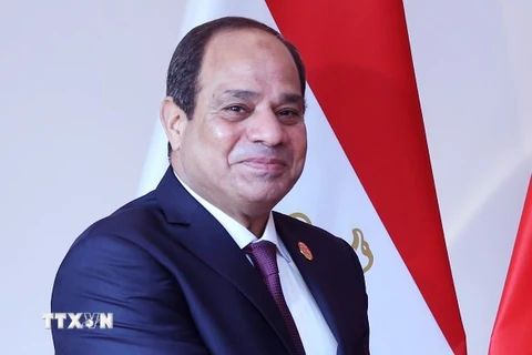 Tổng thống Ai Cập Abdel Fattah al-Sisi, (Nguồn: THX/TTXVN)