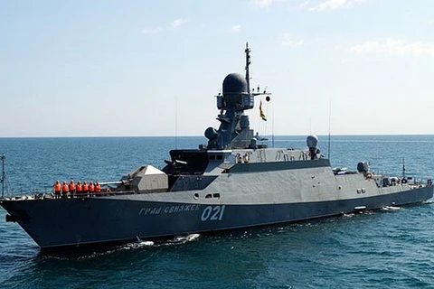 Tàu tên lửa Buyan Class loại tàu hộ tống với tính năng tàng hình. Hiện có 5 tàu lớp Buyan phục vụ trong Hải quân Nga. (Nguồn: TASS)