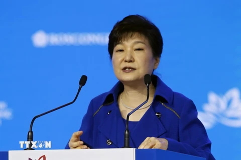 Tổng thống Hàn Quốc Park Geun Hye. (Nguồn: EPA/TTXVN)