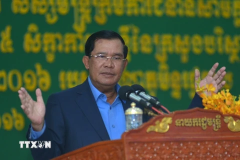 Thủ tướng Campuchia Samdech Hun Sen. (Nguồn: THX/TTXVN)